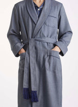 Load image into Gallery viewer, R P ROBES / SMOKING JACKETS / PAJAMAS / MEN / WOMEN / PURE LUXURY CASHMERE MADE IN ENGLAND / 30 COLORS / CUSTOM BESPOKE HAND MADE / FROM