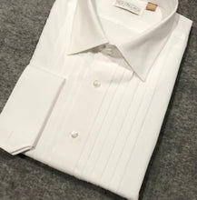 Load image into Gallery viewer, R P SHIRT / TUXEDO WIDE PLEATS / BUTTONS OR STUD FRONT / MONOGRAMS