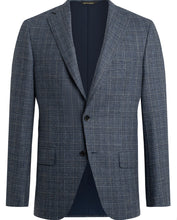 Load image into Gallery viewer, R P SPORTS JACKET / BLUE PLAID / CLASSIC FIT / LAMBSWOOL & CASHMERE