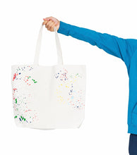 Load image into Gallery viewer, R P MALIBU BEACH TOTE BAG / HAND PAINTED / 2 DESIGNS / EXTRA LARGE CANVAS / MADE IN CALIFORNIA