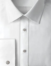 Load image into Gallery viewer, R P SHIRT / MENS / WHITE / FINE COTTON / FRENCH CUFFS / REMOVALBLE STUDS OR BUTTON FRONT / SIZE 14 TO 22 1/2 / SLEEVES 32 TO 37