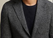 Load image into Gallery viewer, R P SPORTS JACKET / SOFT JACKET / BLACK HOUNDSTOOTH / MODREN SLIM CONTEMPORARY FIT / WOOL KNIT