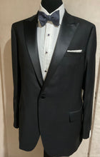 Load image into Gallery viewer, R P TUXEDO BLACK / SATIN TRIM / PEAK LAPEL / CONTEMPORARY FIT
