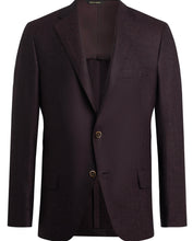 Load image into Gallery viewer, R P SPORTS JACKET / LORO PIANA / BURGUNDY HERRINGBONE / CLASSIC FIT / WOOL & CASHMERE