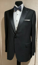 Load image into Gallery viewer, R P TUXEDO BLACK / SATIN TRIM / PEAK LAPEL / CONTEMPORARY FIT