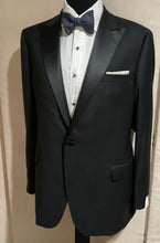 Load image into Gallery viewer, R P TUXEDO BLACK / SATIN TRIM / PEAK LAPEL / CLASSIC FIT