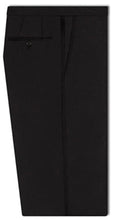 Load image into Gallery viewer, R P TUXEDO BLACK / MADE IN ITALY / GROSGRAIN TRIM / NOTCH LAPEL / 2 BUTTON / MODERN CLASSIC FIT