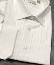 Load image into Gallery viewer, R P SHIRT / TUXEDO WIDE PLEATS / BUTTONS OR STUD FRONT / MONOGRAMS