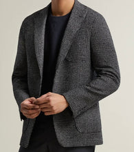 Load image into Gallery viewer, R P SPORTS JACKET / SOFT JACKET / BLACK HOUNDSTOOTH / MODREN SLIM CONTEMPORARY FIT / WOOL KNIT