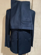 Load image into Gallery viewer, R P SUIT / DOUBLE BREASTED / BLACK / DEEP FRENCH BLUE / MEDIUM GREY / CLASSIC FIT / MICROFIBER / 36 TO 54 / REG / LONG / SHORT