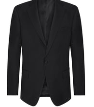 Load image into Gallery viewer, R P TUXEDO BLACK / GROSGRAIN TRIM / NOTCH LAPEL / 1 BUTTON / CLASSIC FIT / 34 TO 64 / REGULAR / SHORT / LONG / EXTRA LONG
