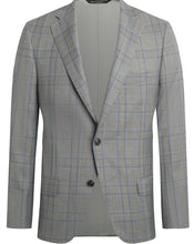 Load image into Gallery viewer, R P SPORTS JACKET / LORO PIANA / GREY & BLUE PLAID / CLASSIC FIT / WOOL