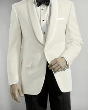 Load image into Gallery viewer, R P IVORY DINNER JACKET / SHAWL LAPEL / WOOL BLEND / 35 TO 48 / REG / SHORT / LONG