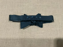 Load image into Gallery viewer, R P BOW TIE / BLACK / NAVY / 14 COLORS / 100% SILK / HAND MADE / CUSTOM BESPOKE / MADE TO MEASURE / MADE TO ORDER