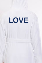 Load image into Gallery viewer, R P LUXURY ROBE HOODED / COTTON TERRY / MEN / WOMEN / BLACK / WHITE / MONOGRAMS