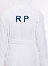 Load image into Gallery viewer, R P LUXURY ROBE HOODED / COTTON TERRY / MEN / WOMEN / BLACK / WHITE / MONOGRAMS