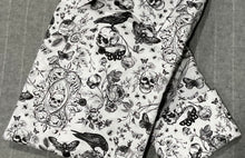 Load image into Gallery viewer, R P DESIGNS EXCLUSIVE SHIRTS / BLACK & WHITE SKULL PRINT DESIGN