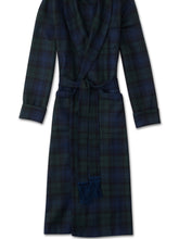 Load image into Gallery viewer, R P LUXURY ROBE SHAWL COLLAR / PLAID TARTAN BLACK WATCH / MADE IN ENGLAND / SMALL TO XX-LARGE / FROM