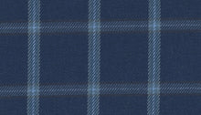 Load image into Gallery viewer, R P DESIGNS EXCLUSIVE SHIRTS / BLUE WINDOW PANE BRUSHED TWILL DESIGN