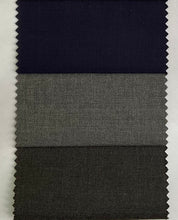 Load image into Gallery viewer, R P SUIT / MADE IN ITALY / SOLID BLACK / LIGHT NAVY / MEDIUM GREY / CHARCOAL GREY / SUPER 150’S WOOL / MODERN SLIM FIT / 36 TO 46 / REGULAR / SHORT / LONG
