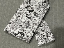 Load image into Gallery viewer, R P DESIGNS EXCLUSIVE SHIRTS / BLACK & WHITE SKULL PRINT DESIGN