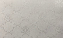 Load image into Gallery viewer, R P DESIGNS TUXEDO SHIRT / HAND PLEATED FRONT / GREY SKULL & CROSSBONES / COTTON