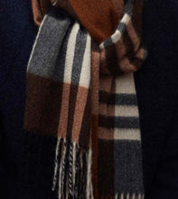 Load image into Gallery viewer, R P SCARF / PURE CASHMERE / MADE IN ENGLAND / WIDE SIZE / MEN / WOMEN