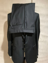 Load image into Gallery viewer, R P SUIT / MADE IN ITALY / SOLID BLACK / LIGHT NAVY / MEDIUM GREY / CHARCOAL GREY / SUPER 150’S WOOL / MODERN SLIM FIT / 36 TO 46 / REGULAR / SHORT / LONG