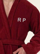 Load image into Gallery viewer, R P LUXURY ROBE / COTTON TERRY / MEN / WOMEN / BLACK / NAVY / WHITE / GREY / BURGUNDY / SMALL TO XX-LARGE / MONOGRAMS