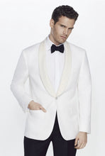 Load image into Gallery viewer, R P IVORY DINNER JACKET / IVORY SATIN SHAWL LAPEL / 34 TO 64 / REG / SHORT / LONG / EXTRA LONG
