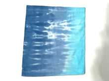 Load image into Gallery viewer, HAND TIE DYE SET / GAITER AND 3 LAYER FACE MASK / MALIBU BLUE / JERSEY / ADULT / TEENS