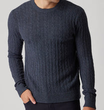 Load image into Gallery viewer, R P CABLE 100% CASHMERE LUXURY SWEATER / CREW NECK / 9 COLORS / S TO XXL