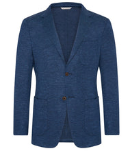 Load image into Gallery viewer, R P SOFT JACKET / LORO PIANA / BLUE KNIT / WOOL SILK LINEN / 38 TO 48
