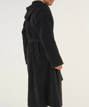 Load image into Gallery viewer, R P LUXURY ROBE HOODED / COTTON TERRY / MEN / WOMEN / BLACK / WHITE / MONOGRAMS