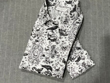 Load image into Gallery viewer, R P DESIGNS EXCLUSIVE SHIRTS / BLACK & WHITE SKULL PRINT DESIGN
