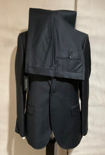 Load image into Gallery viewer, R P SUIT / 2 PIECE OR 3 PIECE VEST / SOLID BLACK / CHARCOAL GREY / SLIM FIT / SUPER 140’S WOOL / 32 TO 48 / REGULAR / SHORT / LONG