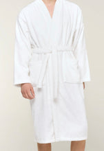 Load image into Gallery viewer, R P LUXURY ROBE / COTTON TERRY / MEN / WOMEN / BLACK / NAVY / WHITE / GREY / BURGUNDY / SMALL TO XX-LARGE / MONOGRAMS