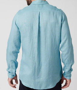 R P LUXURY LINEN SHIRT / LONG SLEEVES / 7 COLORS / S TO XXL