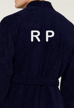 Load image into Gallery viewer, R P LUXURY ROBE / COTTON TERRY / MEN / WOMEN / BLACK / NAVY / WHITE / GREY / BURGUNDY / SMALL TO XX-LARGE / MONOGRAMS