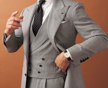 Load image into Gallery viewer, R P SUIT / CUSTOM BESPOKE / MADE TO MEASURE / MADE TO ORDER / ALL STYLES, DESIGNS & SIZES / FABRICS MADE IN ITALY & ENGLAND