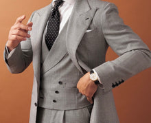 Load image into Gallery viewer, R P SUIT / CUSTOM BESPOKE / MADE TO MEASURE / MADE TO ORDER / ALL STYLES, DESIGNS & SIZES / FABRICS MADE IN ITALY & ENGLAND