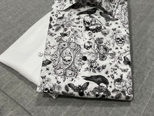 Load image into Gallery viewer, R P DESIGNS EXCLUSIVE SHIRTS / BLACK & WHITE SKULL PRINT DESIGN