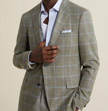 Load image into Gallery viewer, R P SPORTS JACKET / OLIVE / LORO PIANA WOOL SILK LINEN / CONTEMPORARY FIT