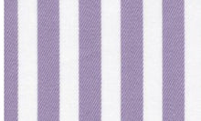 Load image into Gallery viewer, R P DESIGNS TUXEDO SHIRT / HAND PLEATED FRONT / PURPLE & WHITE STRIPE / COTTON
