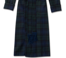 Load image into Gallery viewer, R P LUXURY ROBE SHAWL COLLAR / PLAID TARTAN BLACK WATCH / MADE IN ENGLAND / SMALL TO XX-LARGE / FROM