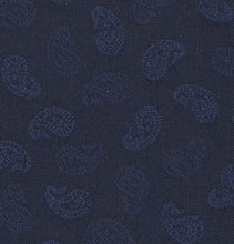 Load image into Gallery viewer, R P NAVY PAISLEY DINNER JACKET / WOOL & SILK / MADE TO ORDER