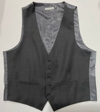 Load image into Gallery viewer, R P SUIT / 2 PIECE OR 3 PIECE VEST / SOLID BLACK / CHARCOAL GREY / SLIM FIT / SUPER 140’S WOOL / 32 TO 48 / REGULAR / SHORT / LONG
