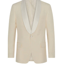 Load image into Gallery viewer, R P IVORY DINNER JACKET / LORO PIANA / WOOL / CASHMERE / CUSTOM BESPOKE / MADE TO MEASURE / MADE TO ORDER / ALL STYLES, DESIGNS & SIZES / FABRICS MADE IN ITALY & ENGLAND / FROM