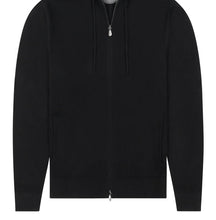 Load image into Gallery viewer, R P LUXURY FULL ZIPPER HOODIE / 100% CASHMERE LIGHTWEIGHT / BLUE - GREY / BLACK / S TO XXL