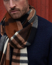 Load image into Gallery viewer, R P SCARF / PURE CASHMERE / MADE IN ENGLAND / WIDE SIZE / MEN / WOMEN